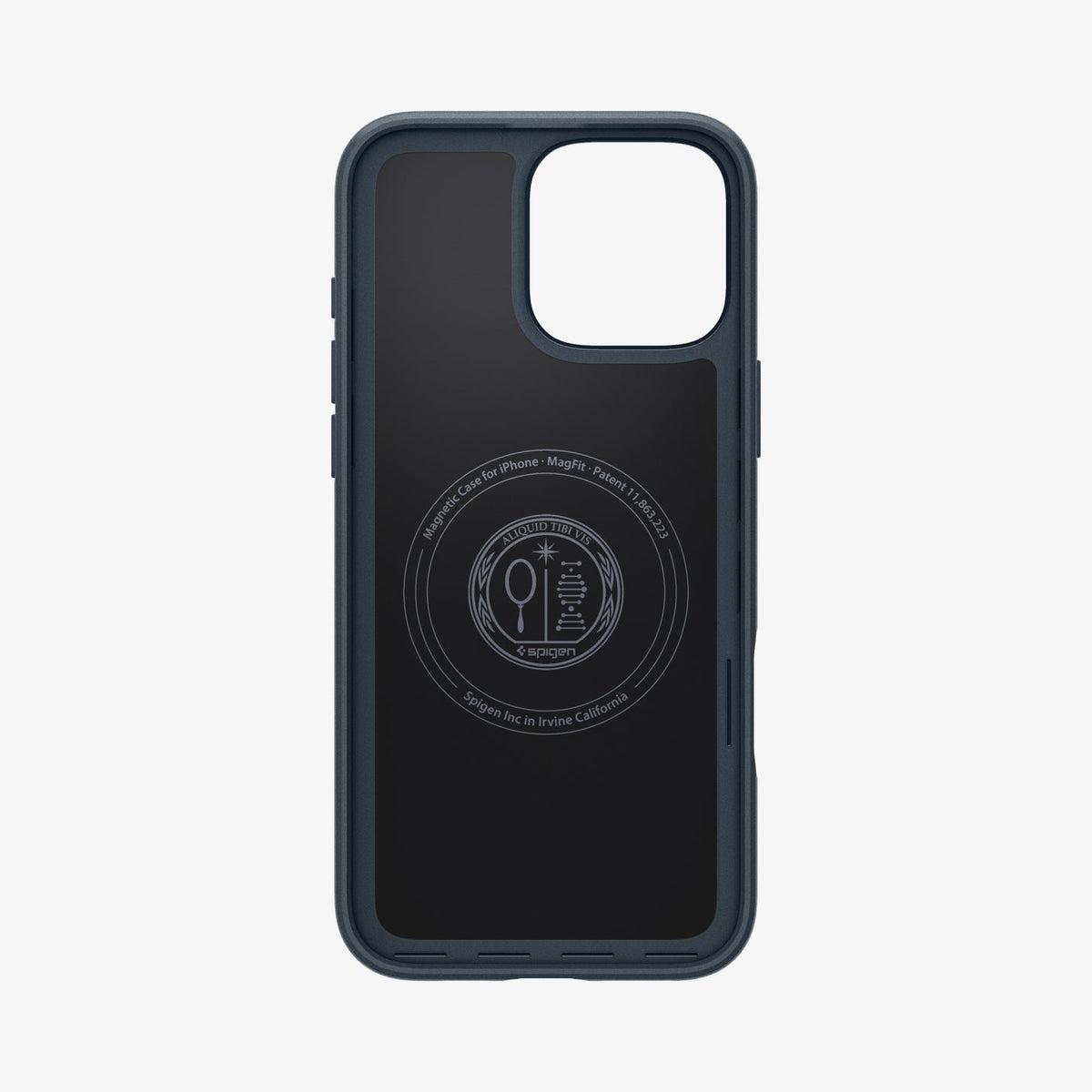 ACS07980 - iPhone 16 Pro Max Case Thin Fit (MagFit) in Metal Slate showing the inner case