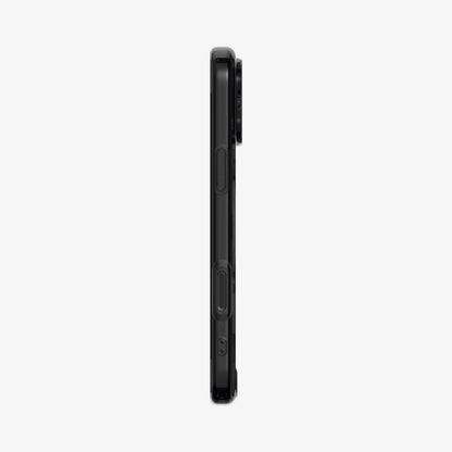 ACS10073 - iPhone 17 Pro Case Ultra Hybrid Zero One (MagFit) in Zero One Black showing the side