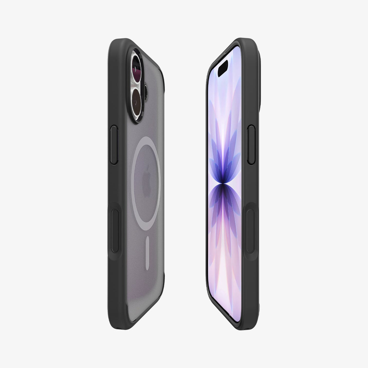 ACS10085 - iPhone 17 Ultra Hybrid (MagFit) in Frost Black showing the front and back