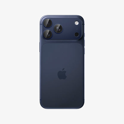 AGL10651 - iPhone 17 Pro Max Optik Pro XL EZ Fit Lens Protector in blue showing the back