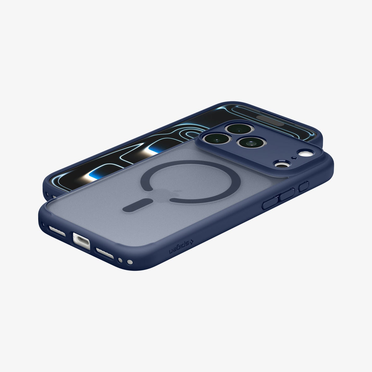 ACS11911 - iPhone 18 Pro Max / iPhone 17 Pro Max Ultra Hybrid (MagFit) in Frost Deep Blue showing inside