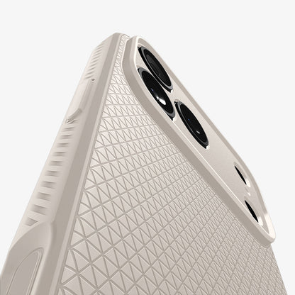 ACS09891 - iPhone 17 Pro Max Liquid Air in Natural Titanium showing detail of back and camera