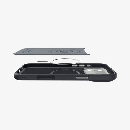 ACS09915 - iPhone 17 Pro Max Case Nano Pop (MagFit) in black sesame showing the multiple layers of case