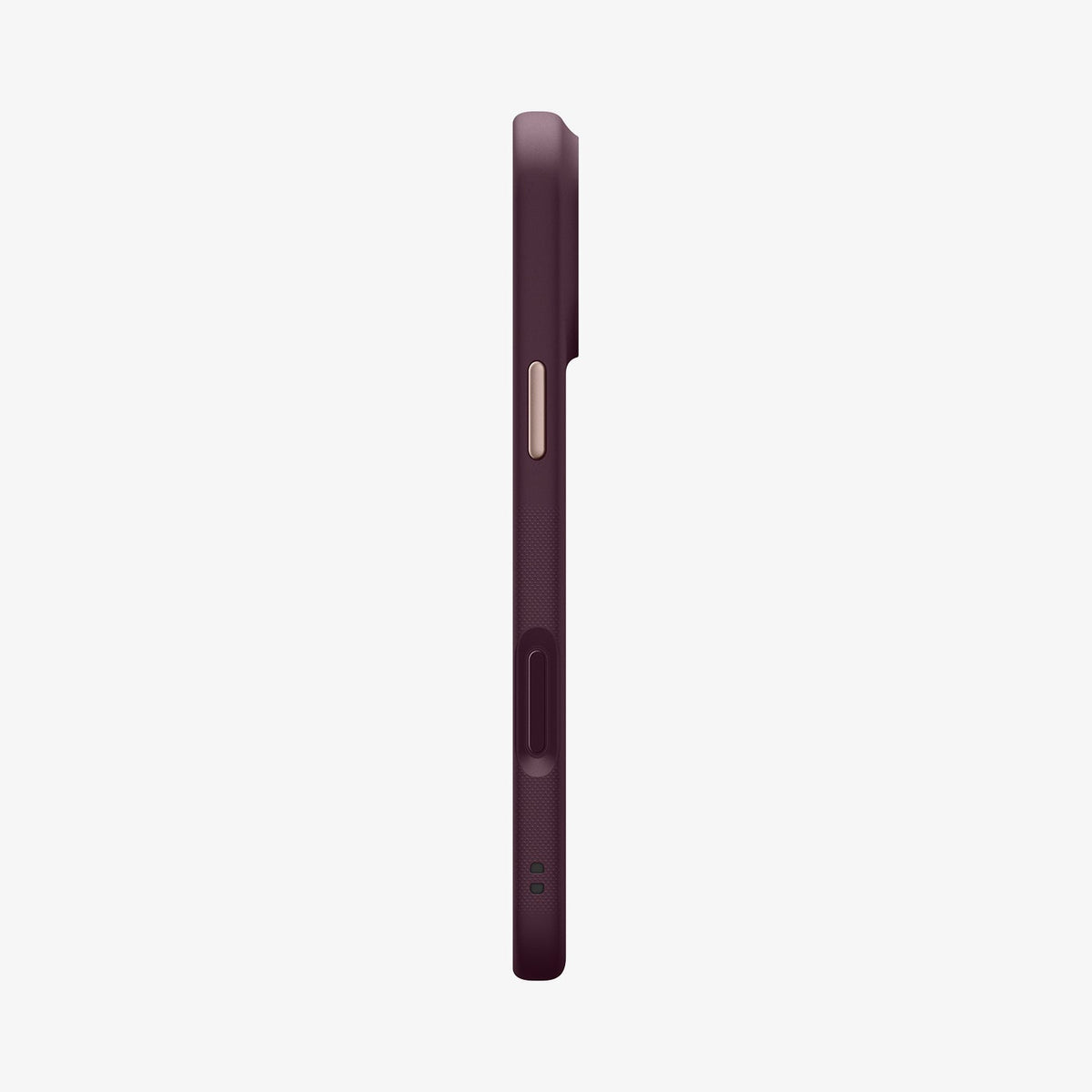 ACS09914 - iPhone 17 Pro Max Case Nano Pop (MagFit) in burgundy bean showing the side
