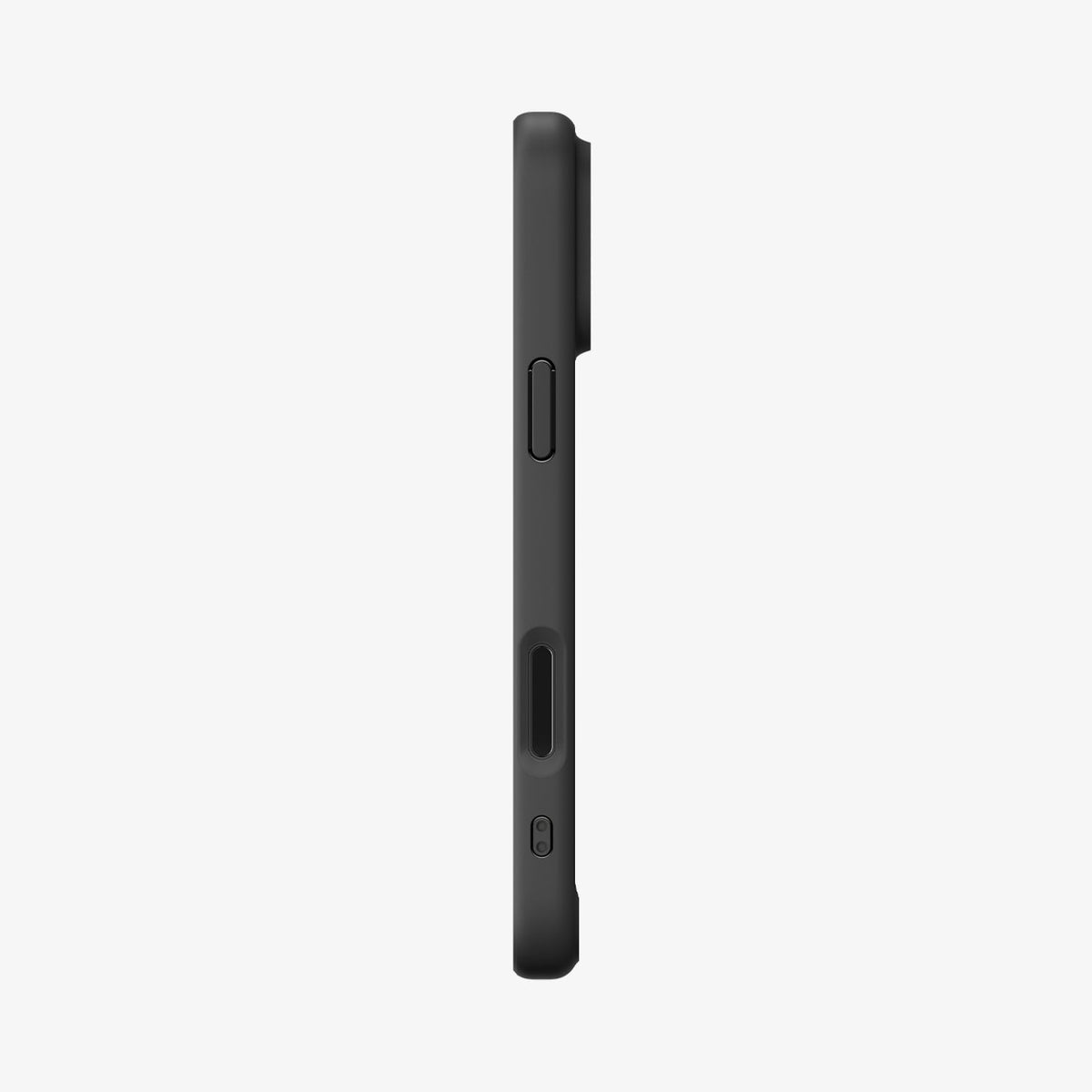 ACS10065 - iPhone 18 Pro / iPhone 17 Pro Ultra Hybrid in Matte Black showing the side