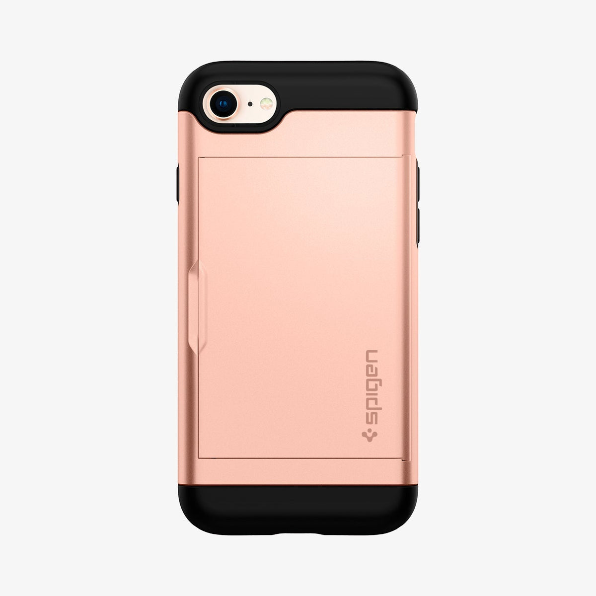 054CS22570 - iPhone SE Slim Armor CS case in blushed gold showing the back
