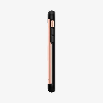 054CS22570 - iPhone SE Slim Armor CS case in blushed gold showing the side