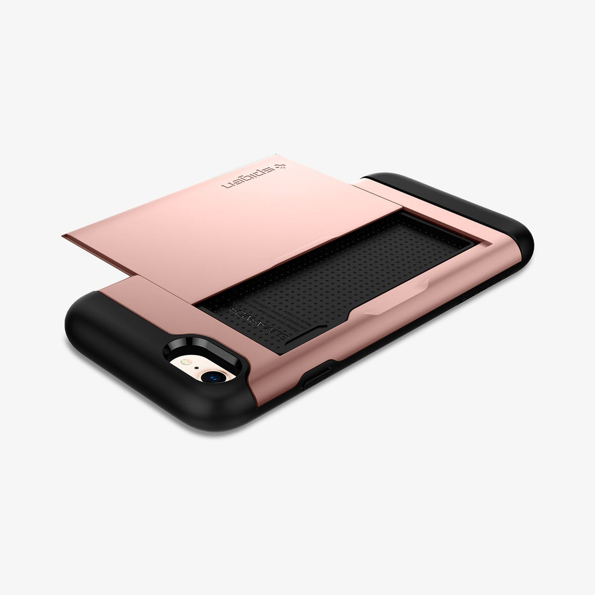 042CS20454 - iPhone SE Slim Armor CS case in rose gold showing the back