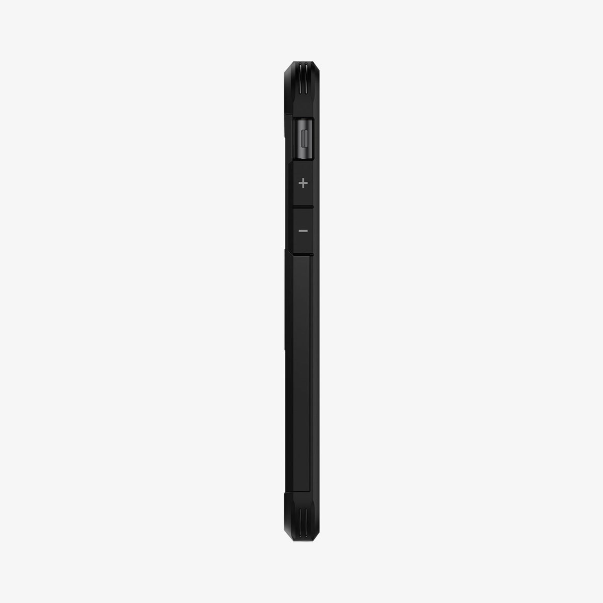 ACS00950 - iPhone SE Tough Armor case in black showing the side