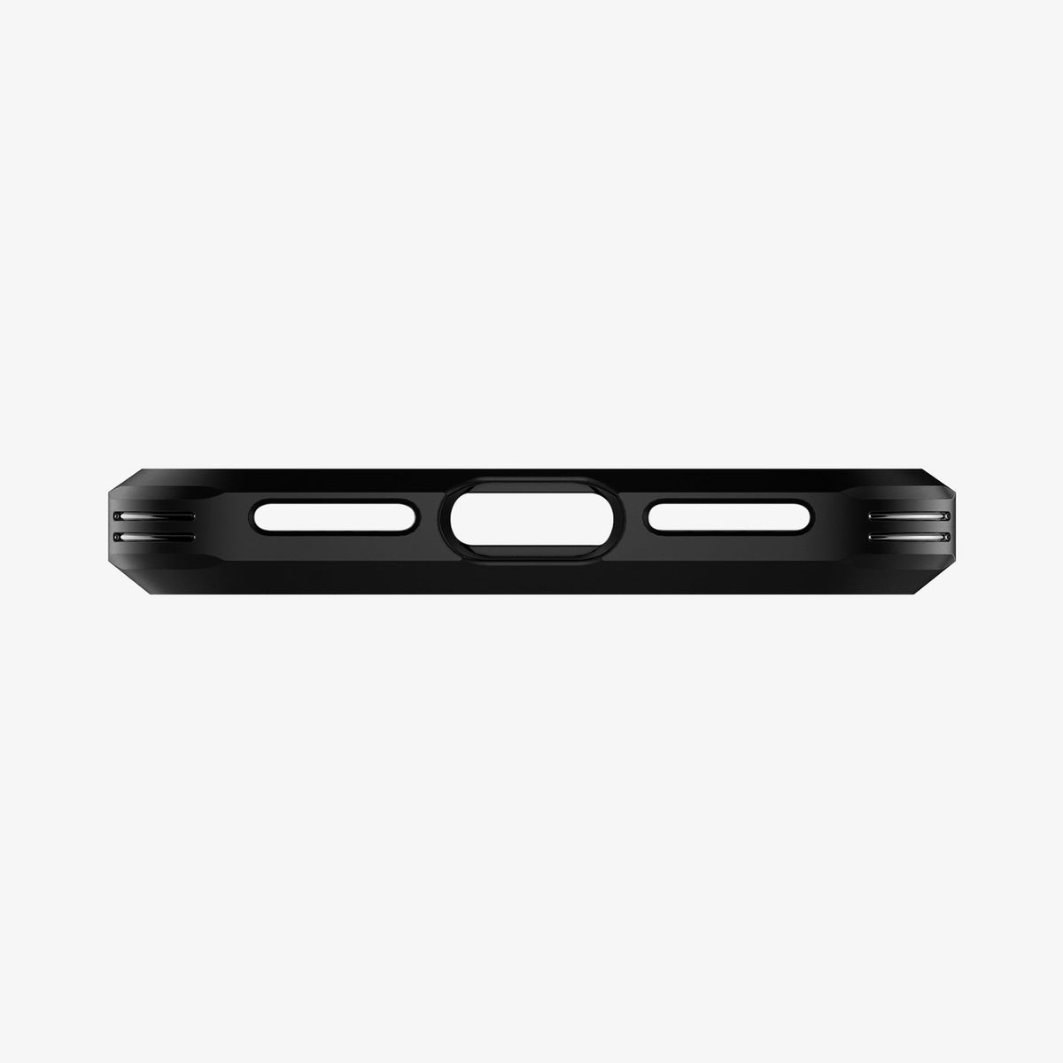 ACS00950 - iPhone SE Tough Armor case in black showing the bottom
