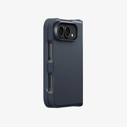 ACS11691 - iPhone Duo Tough Armor Pro (Mag Fit) in Metal Slate showing the rear case design with raised camera protection and precise button cutouts