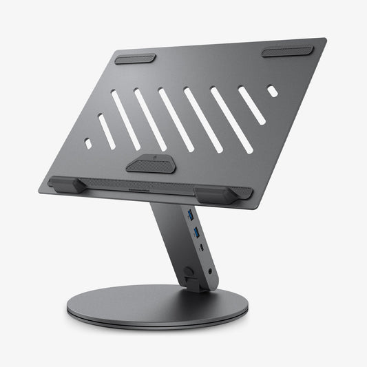 AMP08885 - Laptop Stand Hub LD204H showing front and side.