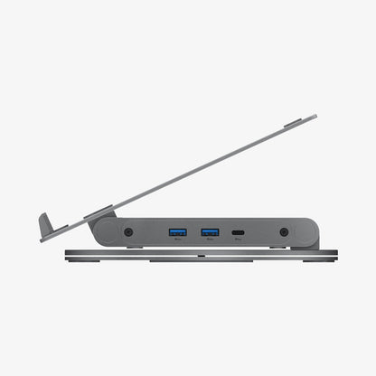 AMP08885 - Laptop Stand Hub LD204H showing side with folding.