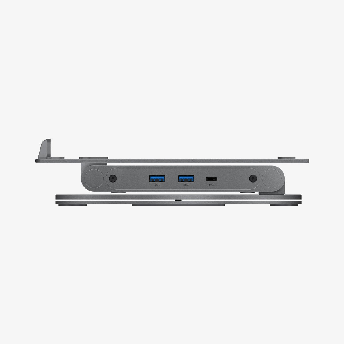 AMP08885 - Laptop Stand Hub LD204H showing side with fold.