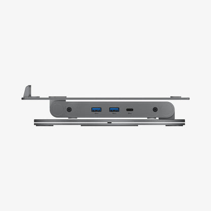 AMP08885 - Laptop Stand Hub LD204H showing side with fold.