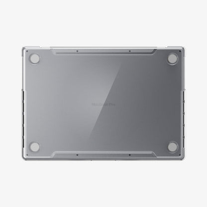 ACS04212 - MacBook Pro 14" Case Thin Fit in crystal clear showing the bottom