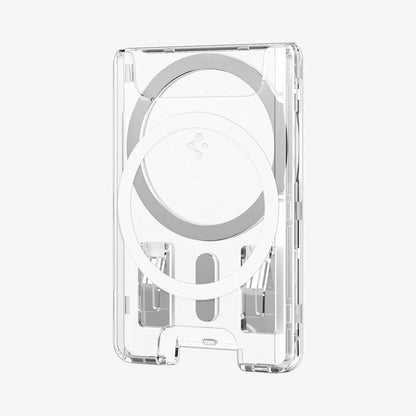 AFA08888 - Ultra Hybrid MagFit+ Wallet (MagFit) in Crystal Clear showing the front partial side