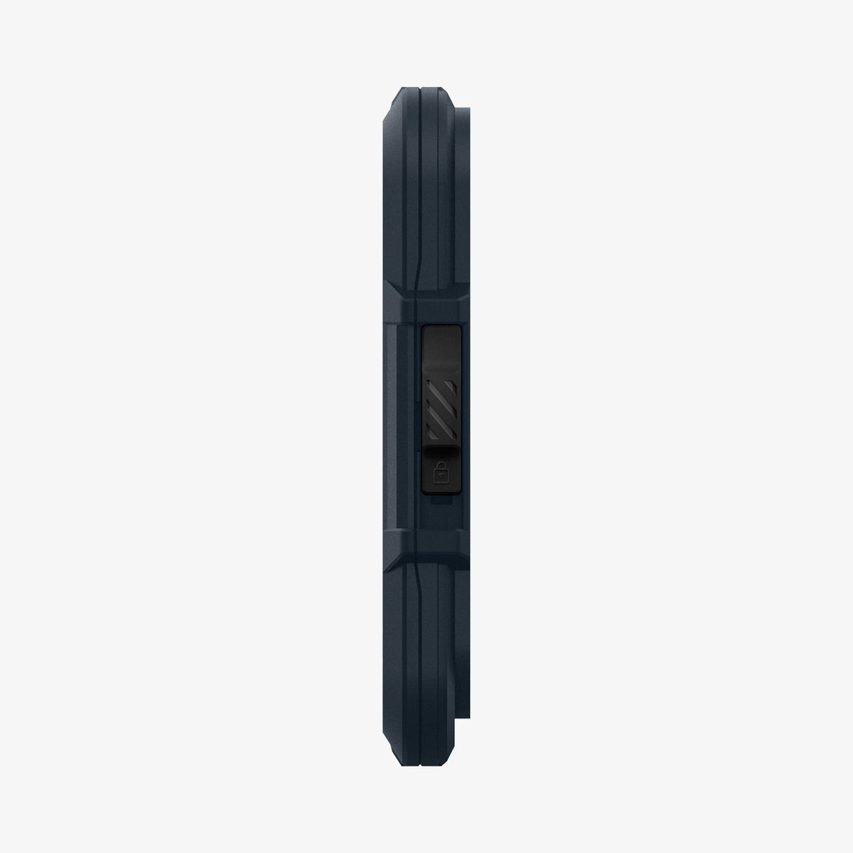 AFA08526 - MagSafe Card Holder Lock Fit (MagFit) in Metal Slate showing the side