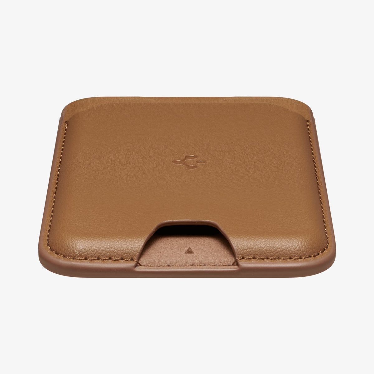 AFA03854 - MagSafe Card Holder Valentinus (MagFit) in brown showing the front and bottom