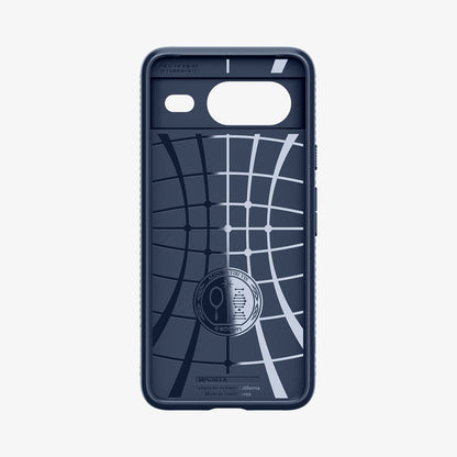 ACS06275 - Pixel 8 Case Liquid Air in navy blue showing the inside of case