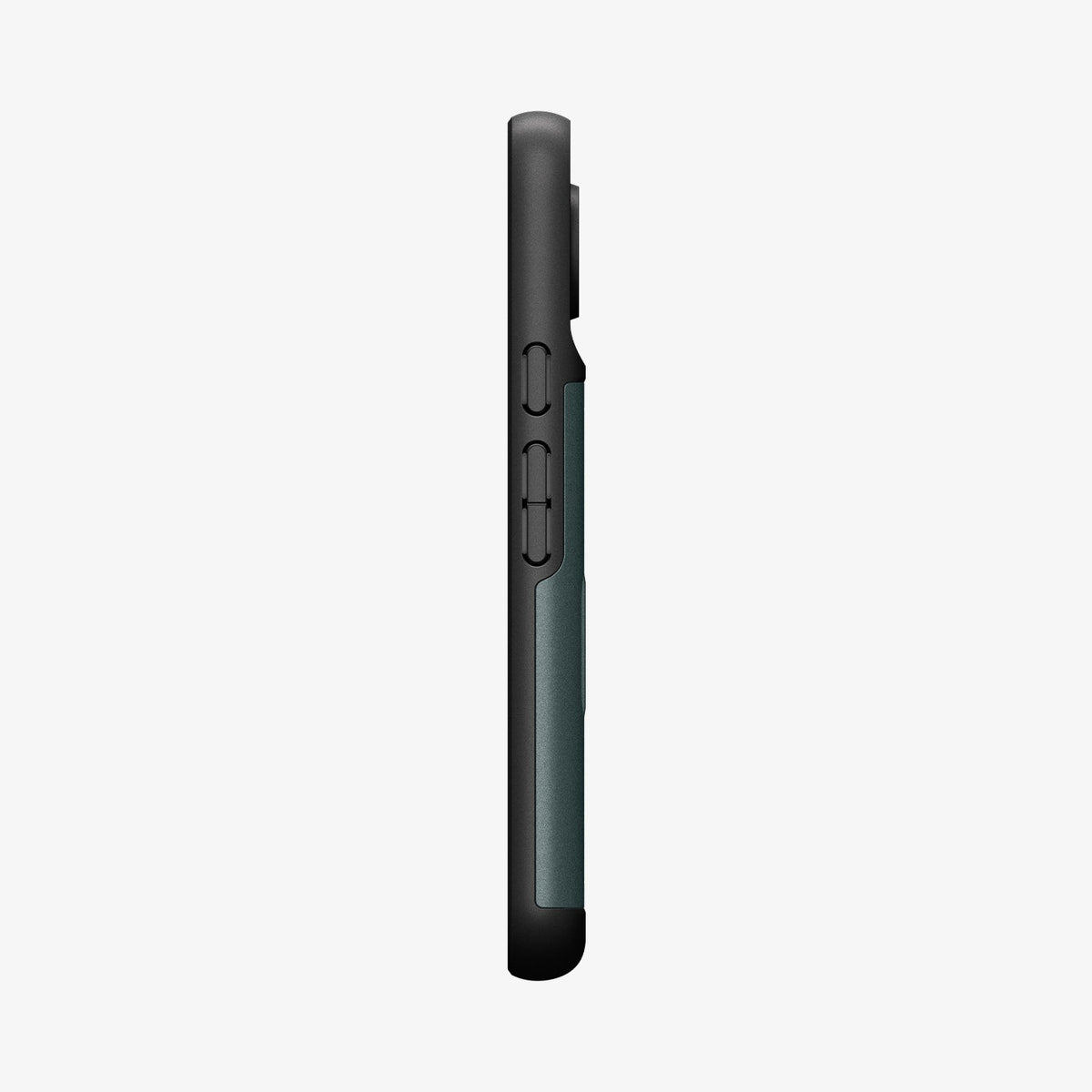 ACS07696 - Pixel 9 Pro Case Slim Armor CS in Abyss Green showing the side with volume buttons