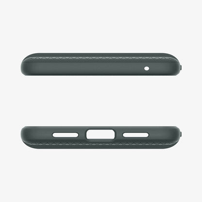 ACS06313 - Pixel 8 Pro Case Liquid Air in Abyss Green showing the top and bottom