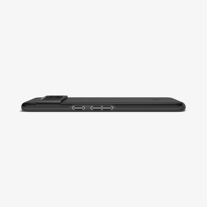 ACS06325 - Pixel 8 Pro Case Thin Fit in black showing the side and partial back