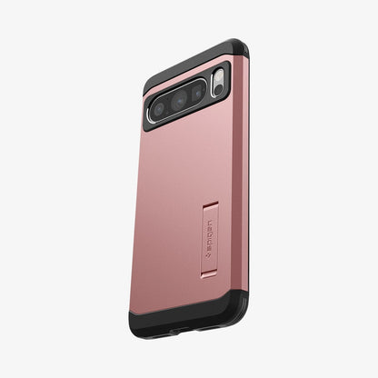 ACS06321 - Pixel 8 Pro Case Tough Armor in rose gold showing the back and partial side