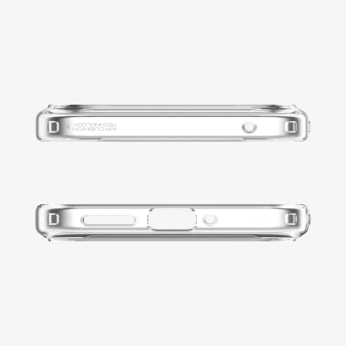 ACS07721 - Pixel 9 Pro XL Case Ultra Hybrid in Crystal Clear showing the top and bottom