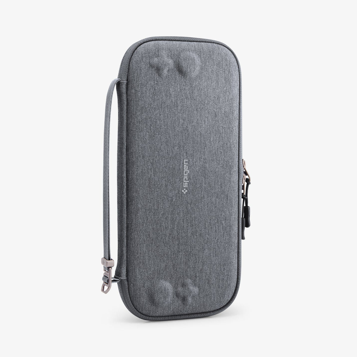 AGP10197 - Nintendo Switch 2 Klasden Pouch 2 in Charcoal Gray showing the front and partial side.