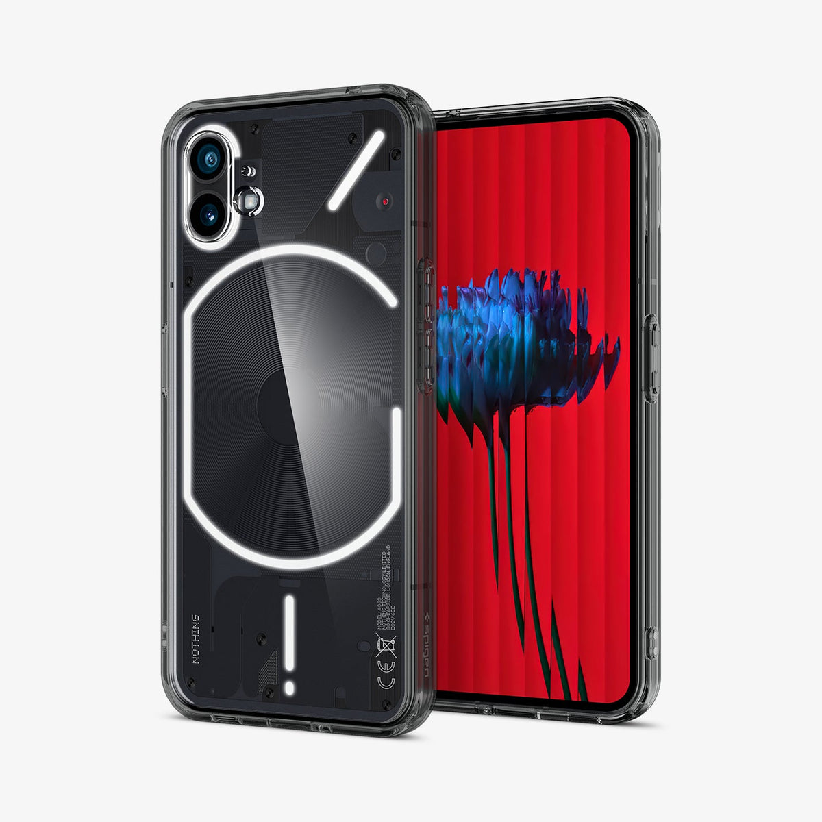 ACS05422 - Nothing Phone 1 Case Ultra Hybrid showing the back and front