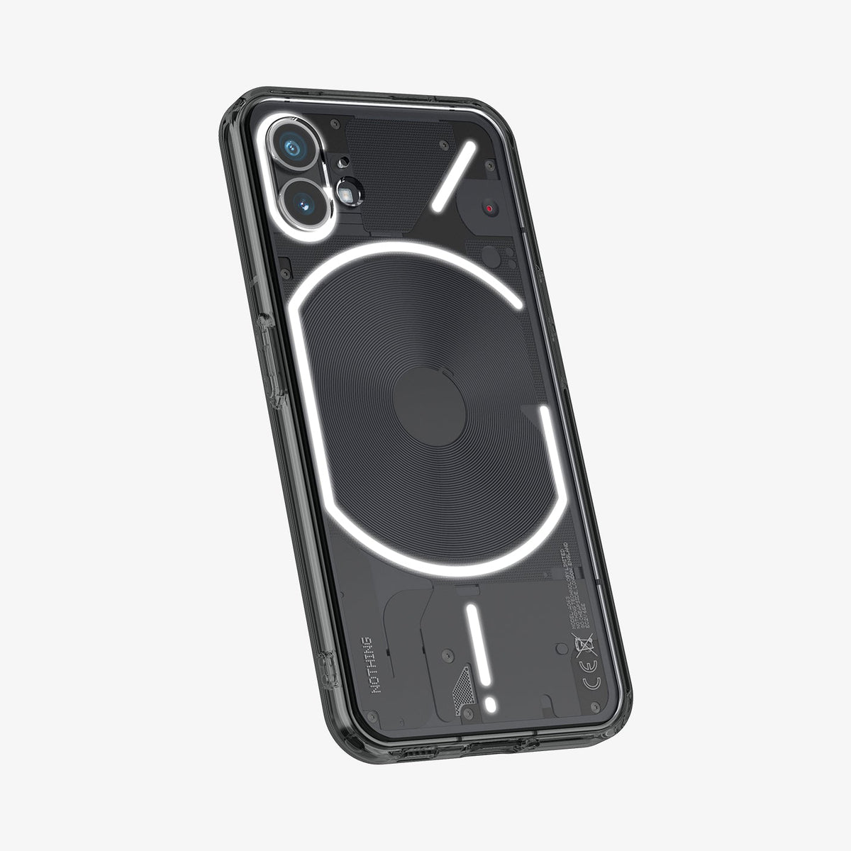 ACS05422 - Nothing Phone 1 Case Ultra Hybrid showing the back and side