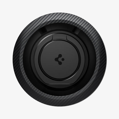 AMP05505 - O-Mag Magnetic Phone Holder (MagFit) in carbon showing the front