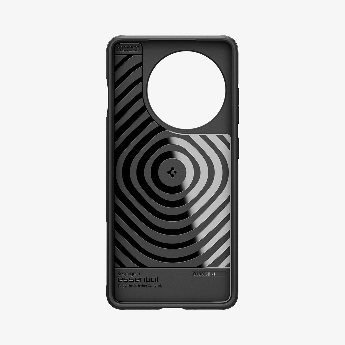 ACS09369 - OnePlus 13R Case Sand Blast in Matte Black showing the inner