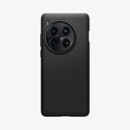 ACS07375 - OnePlus 12 Case Liquid Air in Matte Black showing the back