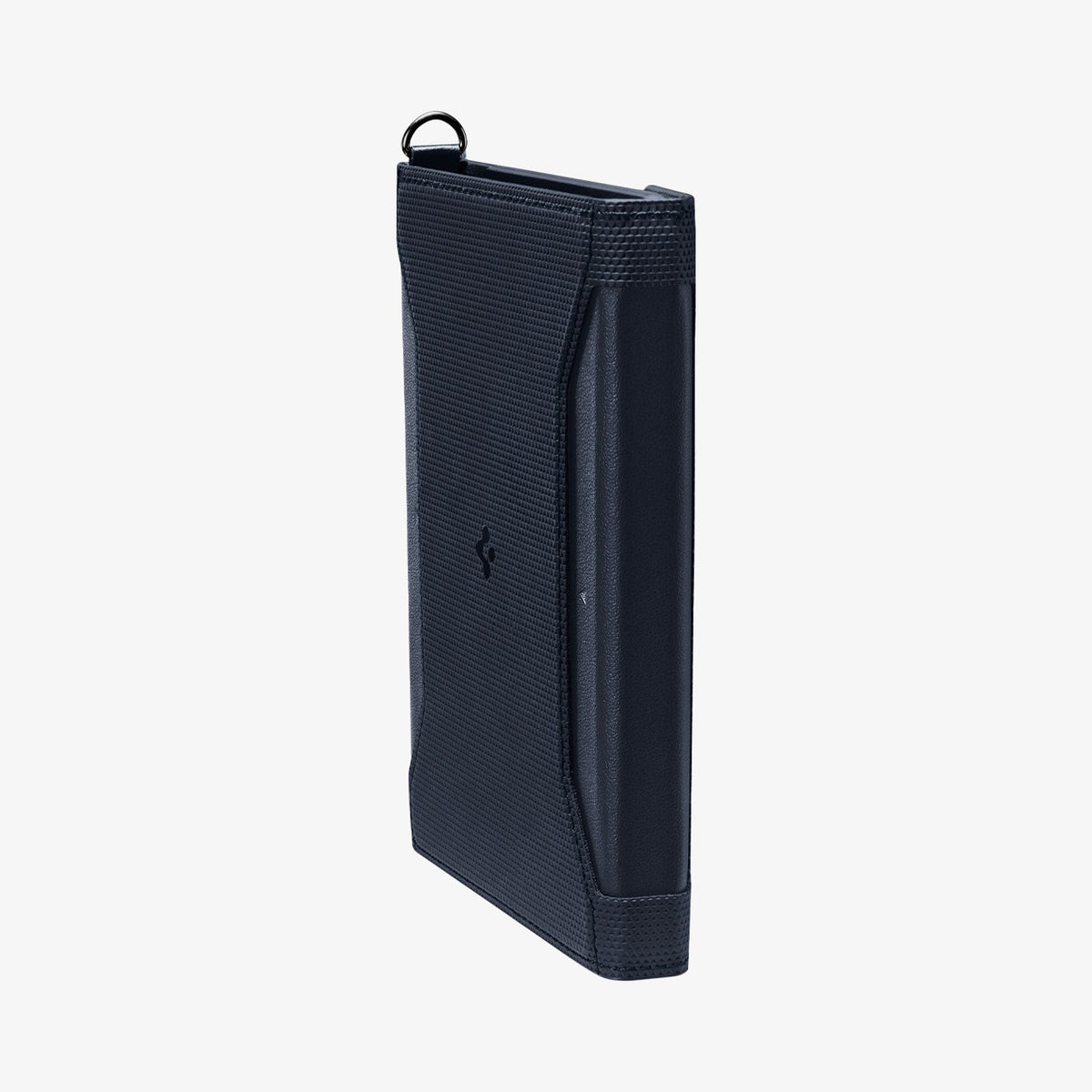 AFA08721 - Passport Holder in Navy Blue showing the side and front