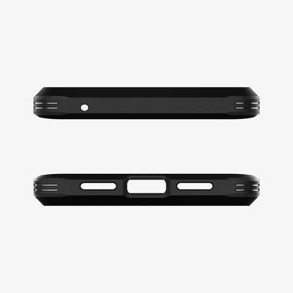 ACS03461 - Pixel 6 Pro Case Tough Armor in black showing the top and bottom with precise cutouts