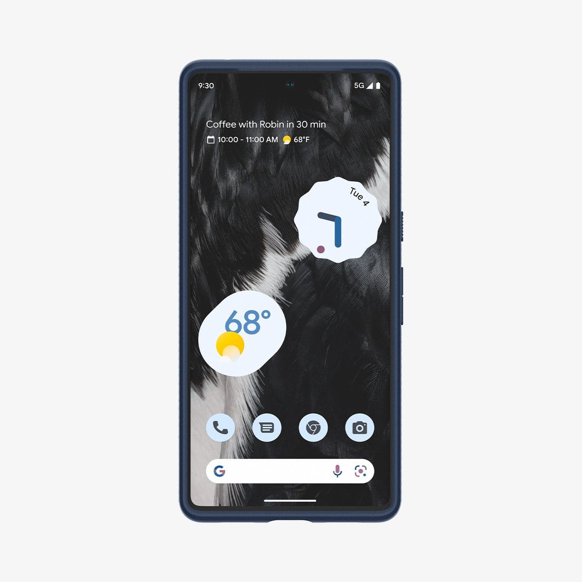ACS04697 - Pixel 7 Case Liquid Air in navy blue showing the front