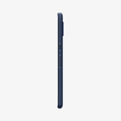 ACS04697 - Pixel 7 Case Liquid Air in navy blue showing the side with volume controls