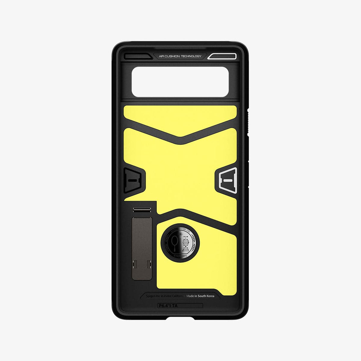 ACS03443 - Pixel 6 Case Tough Armor in gunmetal showing the inside of case