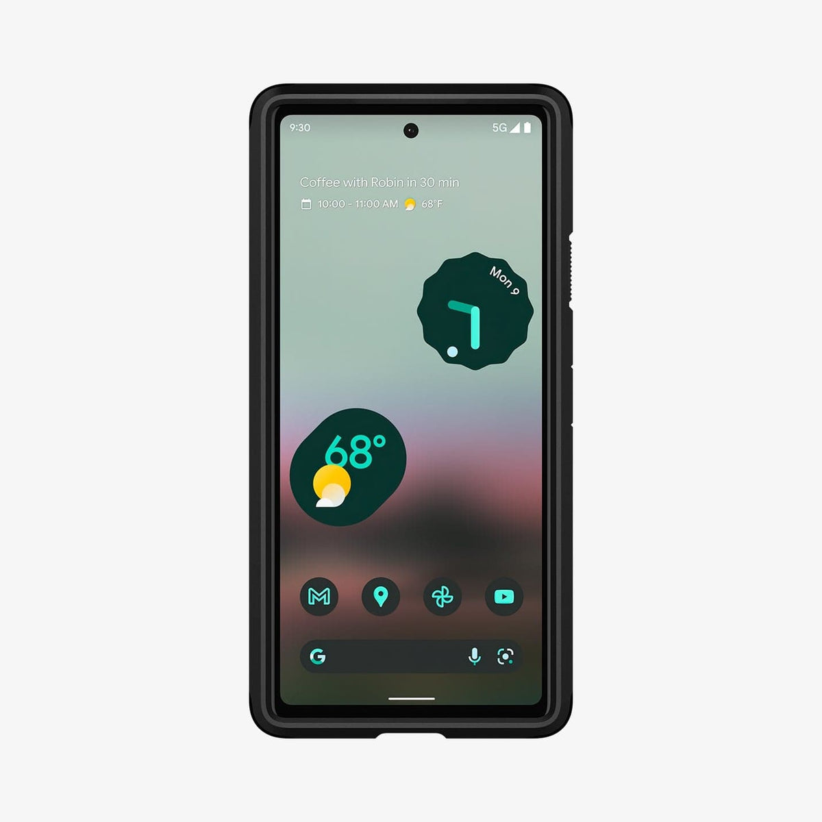 ACS04480 - Pixel 6a Case Tough Armor in metal slate showing the front