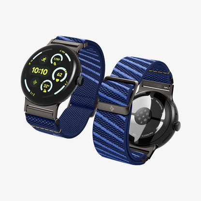 AMP11812 - Pixel Watch 5 (41mm) Lite Fit X Blueberry Navy showing the front and back