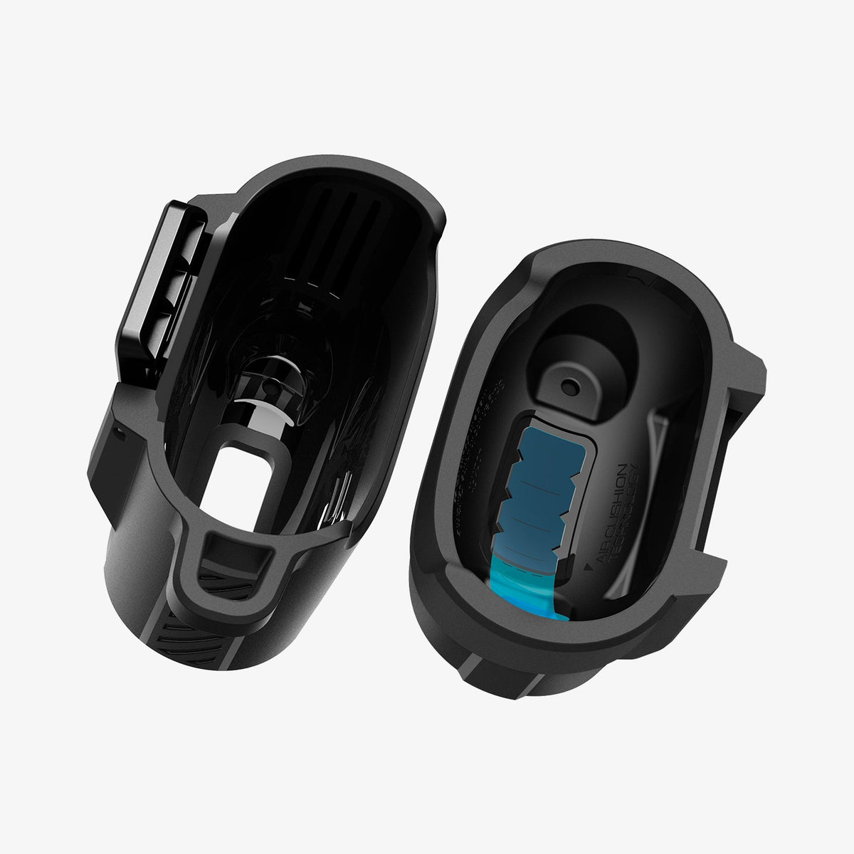 ACS09481 - Pixel Buds 2a Case Lock Fit in black showing the inside of case