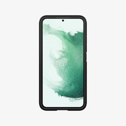 ACS03992 - Galaxy S22 5G Case Tough Armor in gunmetal showing the front