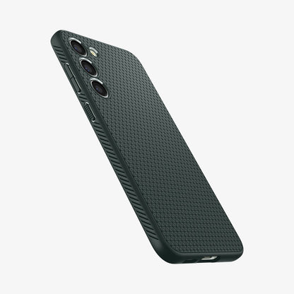 ACS05713 - Galaxy S23 Case Liquid Air in abyss green showing the back and side