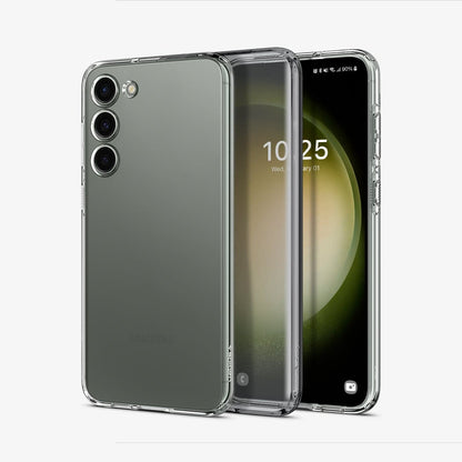 ACS05708 - Galaxy S23 Case Liquid Crystal in crystal clear showing the back, inside and front