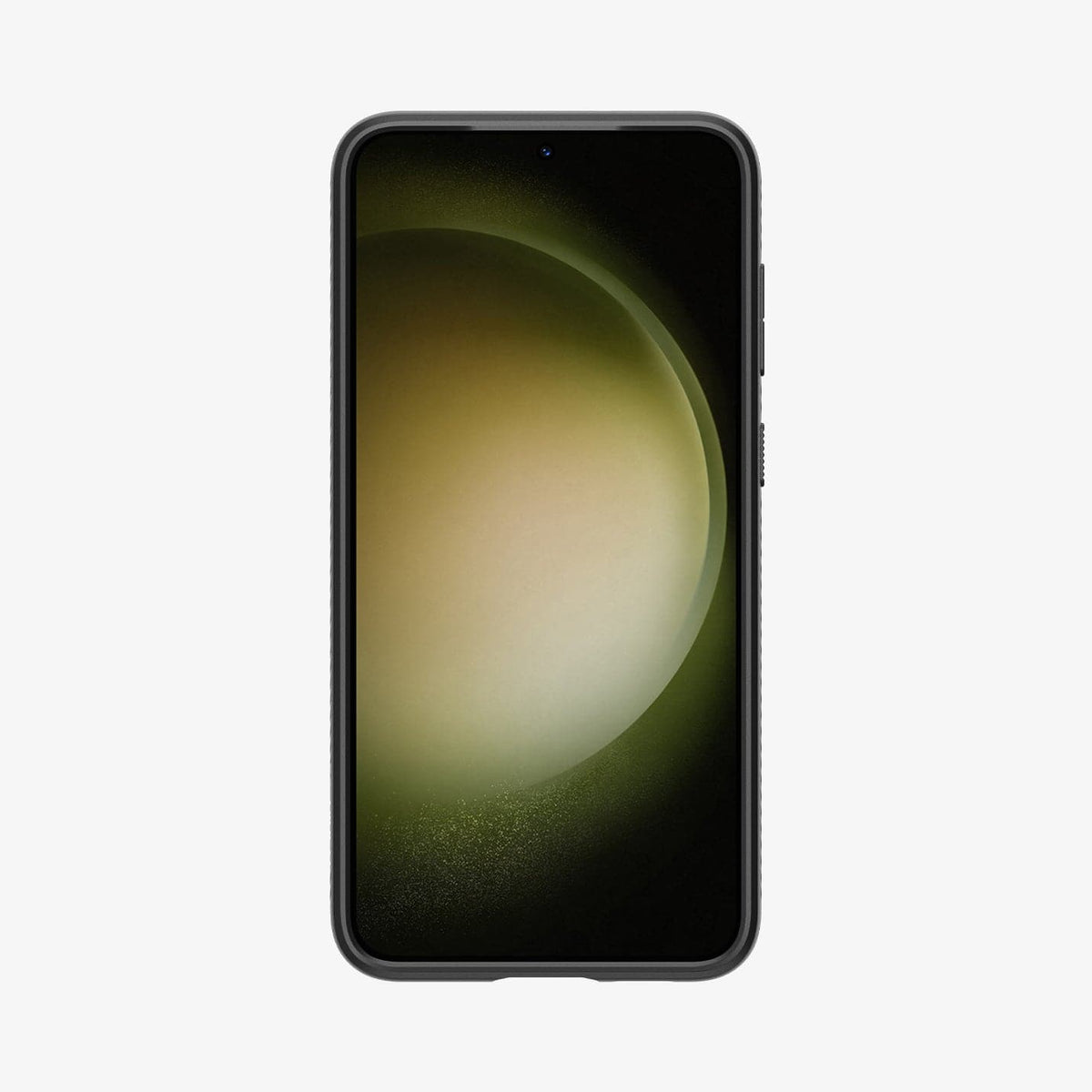 ACS05666 - Galaxy S23 Plus Case Liquid Air in matte black showing the front