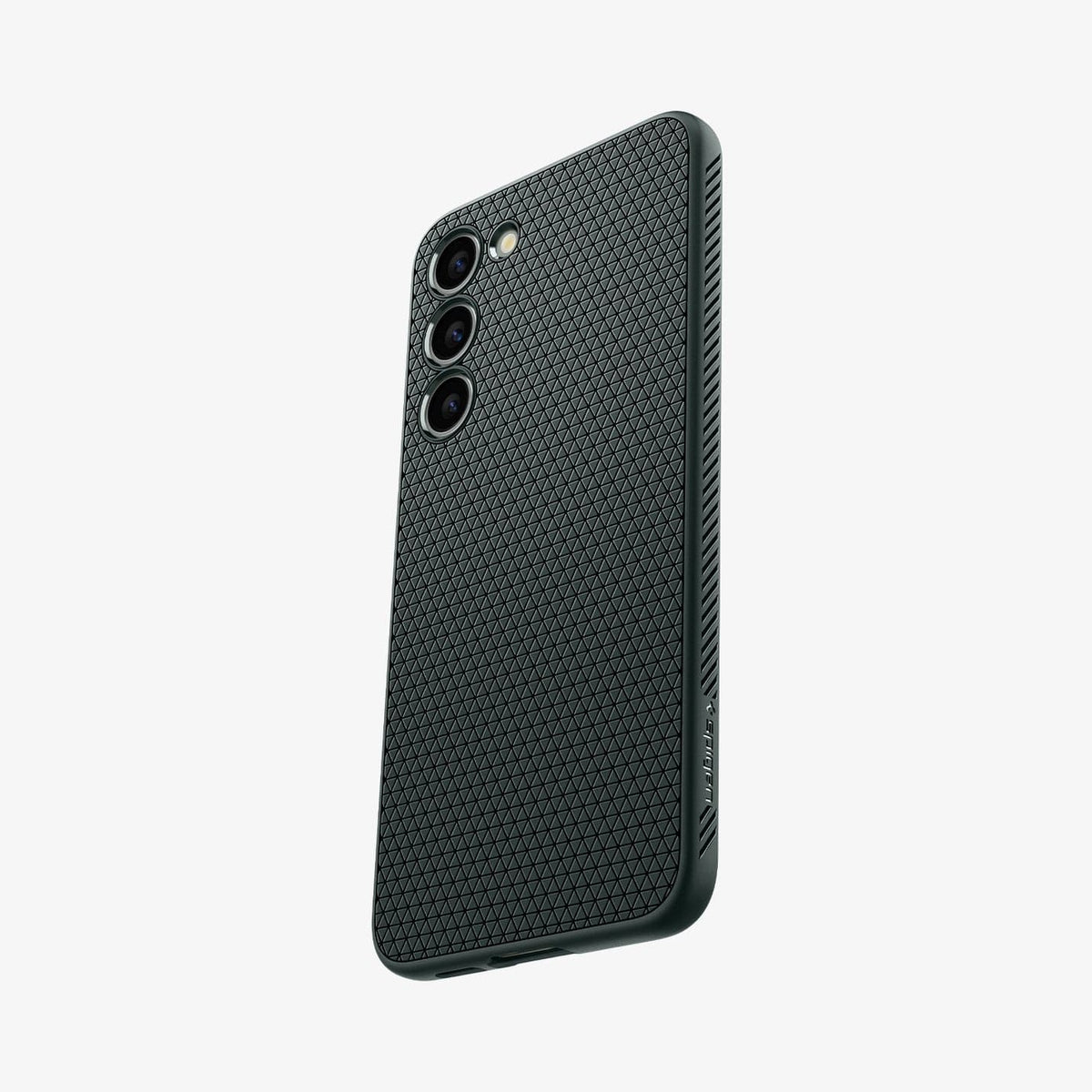 ACS05667 - Galaxy S23 Plus Case Liquid Air in abyss green showing the back and partial side