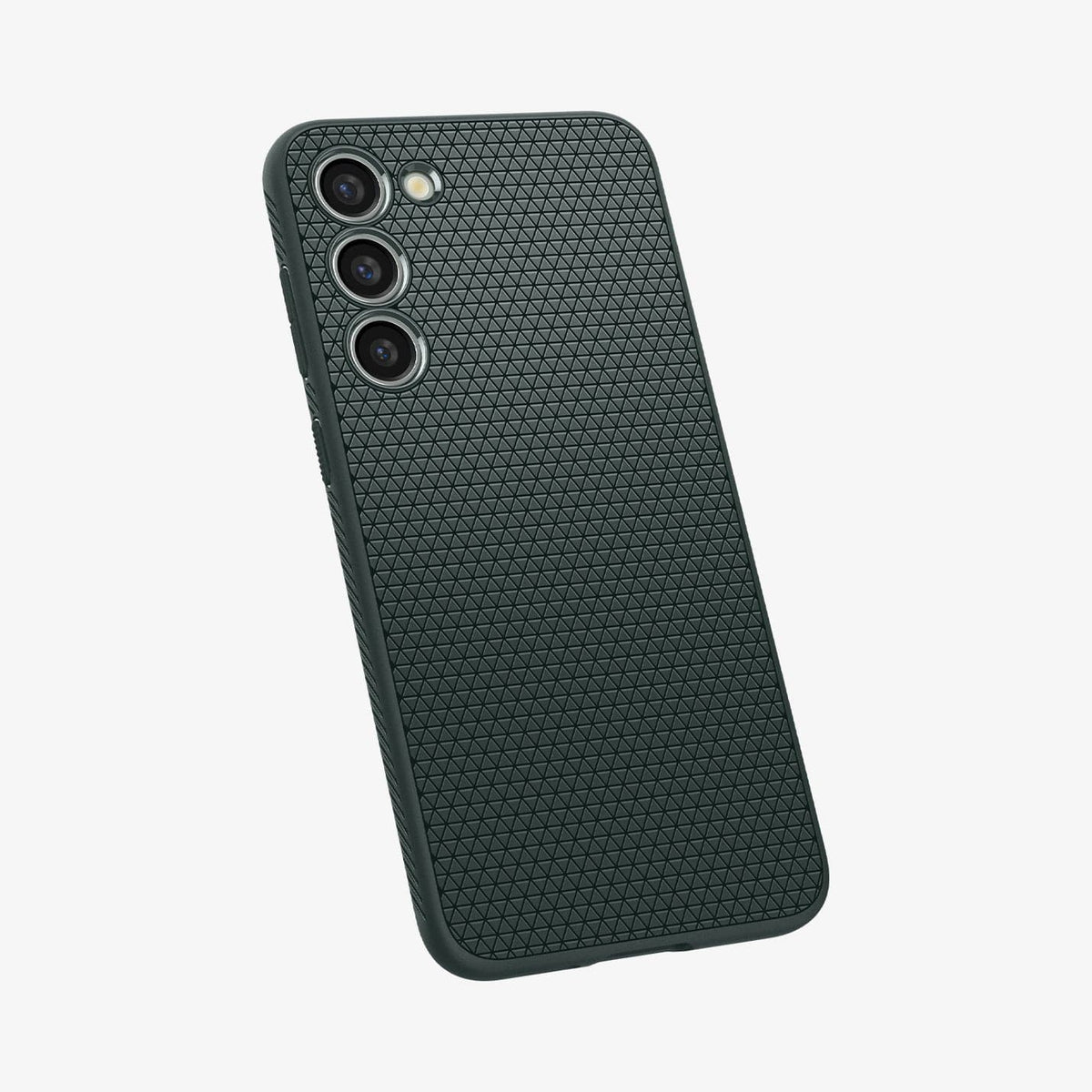 ACS05667 - Galaxy S23 Plus Case Liquid Air in abyss green showing the back and partial bottom