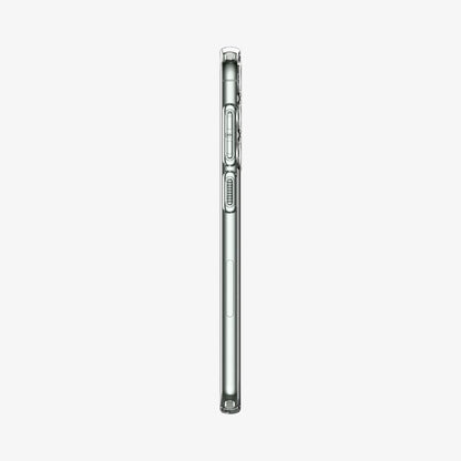 ACS05662 - Galaxy S23 Plus Case Liquid Crystal in crystal clear showing the side with volume controls